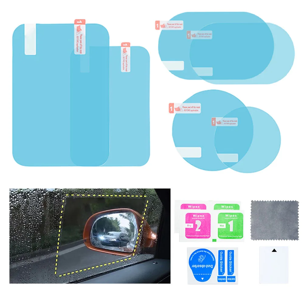 Car Rearview Mirror Clear Sticker Anti Fog Protective Film Car Side Window Rainproof Stickers 2pcs Rainproof Car Accessories
Car Rearview Mirror Clear Sticker Anti Fog Protective Film Car Side Window Rainproof Stickers 2pcs Rainproof Car Accessories