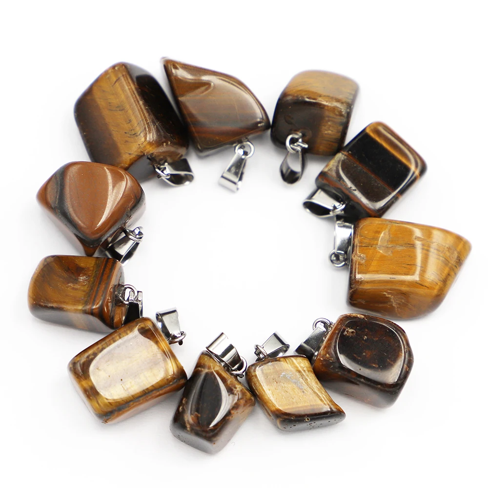 Natural Raw Ore Tiger Aye Stone Irregular Pendant Polished Charms Making Women Necklace Earring Crafts Jewelry Accessories 24Pcs
Natural Raw Ore Tiger Aye Stone Irregular Pendant Polished Charms Making Women Necklace Earring Crafts Jewelry Accessories 24Pcs
