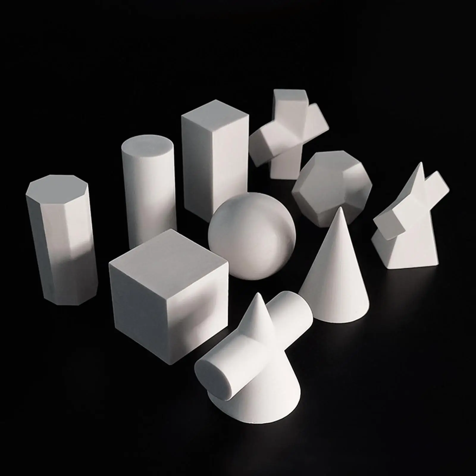 10 Count Mini Resin 3D Geometry Sketch Sculpture Figurines, for Sketch Art Teaching Portrait Solid Block Easy to Carry Modern
10 Count Mini Resin 3D Geometry Sketch Sculpture Figurines, for Sketch Art Teaching Portrait Solid Block Easy to Carry Modern