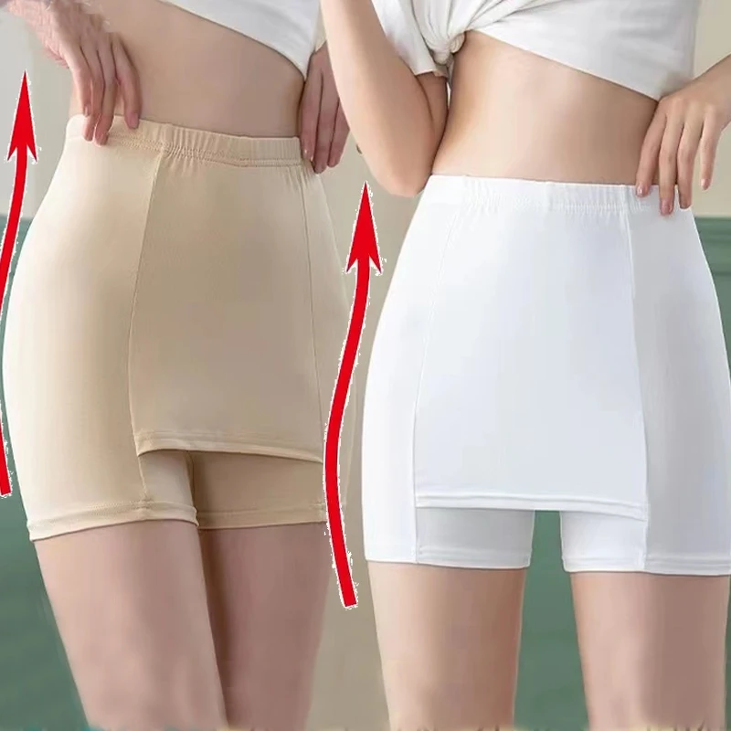 Summer Ice Silk High Waist Panties Women Safety Shorts Pants Seamless Thin Seamless Anti Emptied Push Up Tights Female Underwear
Summer Ice Silk High Waist Panties Women Safety Shorts Pants Seamless Thin Seamless Anti Emptied Push Up Tights Female Underwear