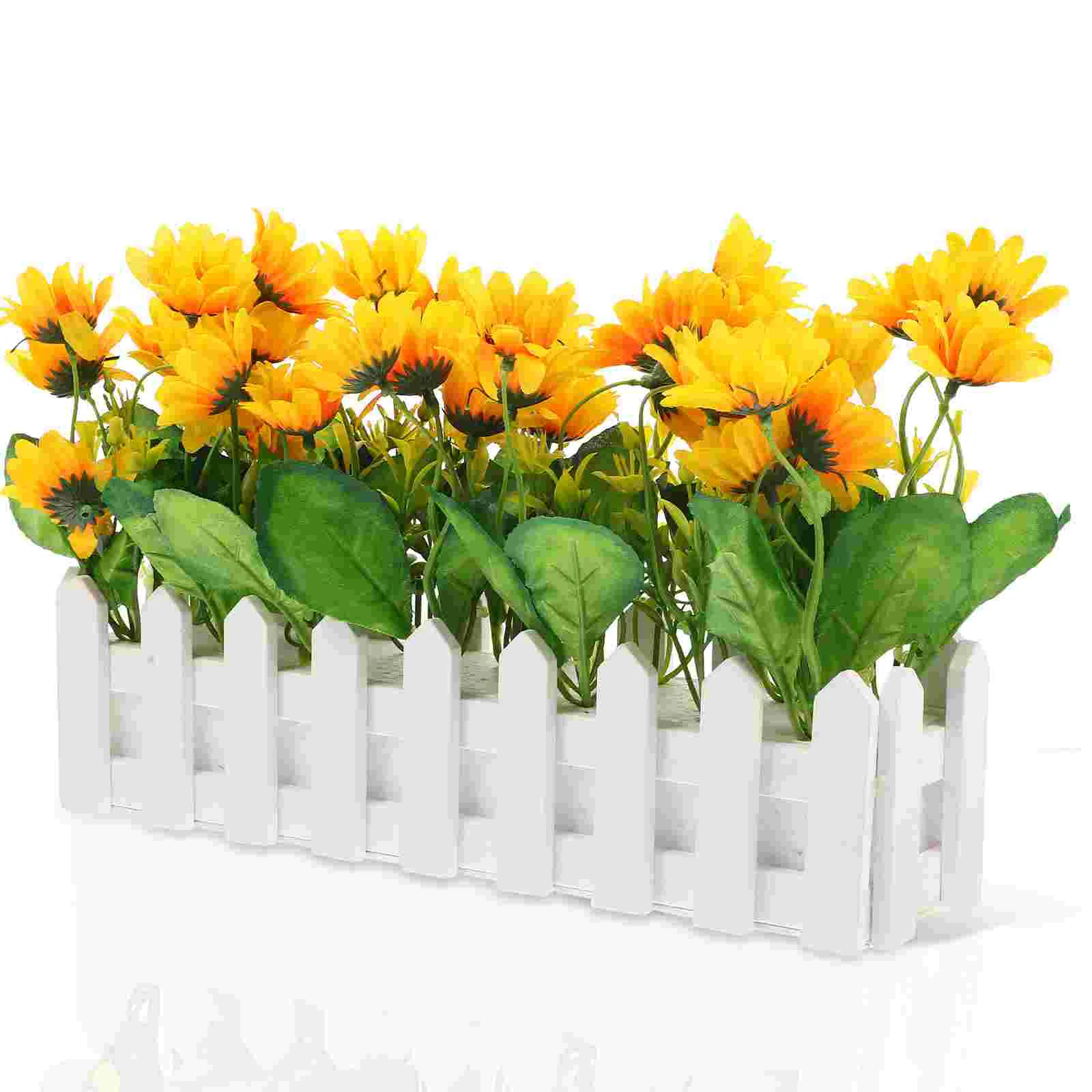 Flower Artificial Fake Sunflower Potted Flowers Bonsai Plantwooden Pot Decoration Table Decor Fencecoffee Realistic Adornment
Flower Artificial Fake Sunflower Potted Flowers Bonsai Plantwooden Pot Decoration Table Decor Fencecoffee Realistic Adornment