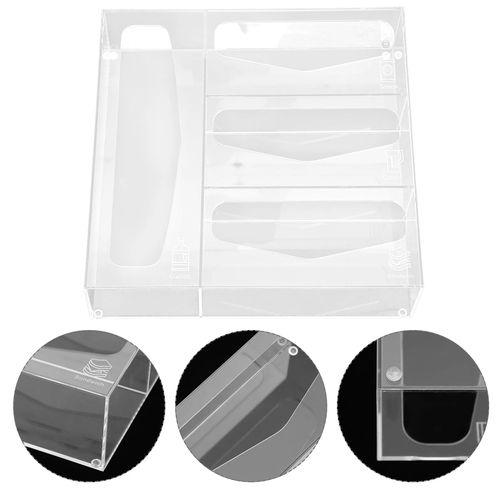 Organizer Bag Baggieholder Boxstorage Sandwich Acrylic Drawer Dispenser Container Snacks Sealingbaggy Rack Kitchen Snack
Organizer Bag Baggieholder Boxstorage Sandwich Acrylic Drawer Dispenser Container Snacks Sealingbaggy Rack Kitchen Snack