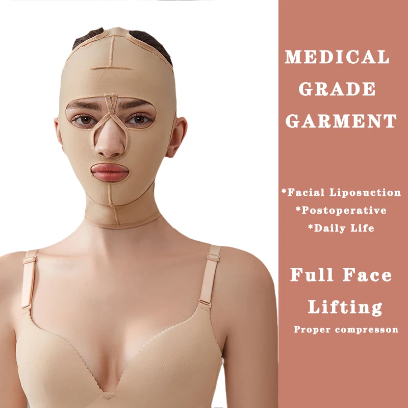 Facial Carving Liposuction For Women Chin Bandage Medical Grade Garment Compression Head Cover Mandible Full V Face Lifting
Facial Carving Liposuction For Women Chin Bandage Medical Grade Garment Compression Head Cover Mandible Full V Face Lifting