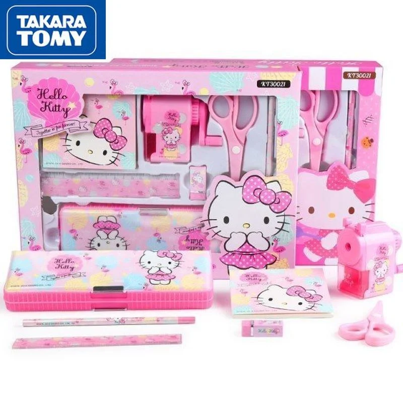 TAKARA TOMY Hello Kitty Stationery Set Primary School Student School Supplies Pink Stationery Set Gift Box Girl Birthday Gift
TAKARA TOMY Hello Kitty Stationery Set Primary School Student School Supplies Pink Stationery Set Gift Box Girl Birthday Gift