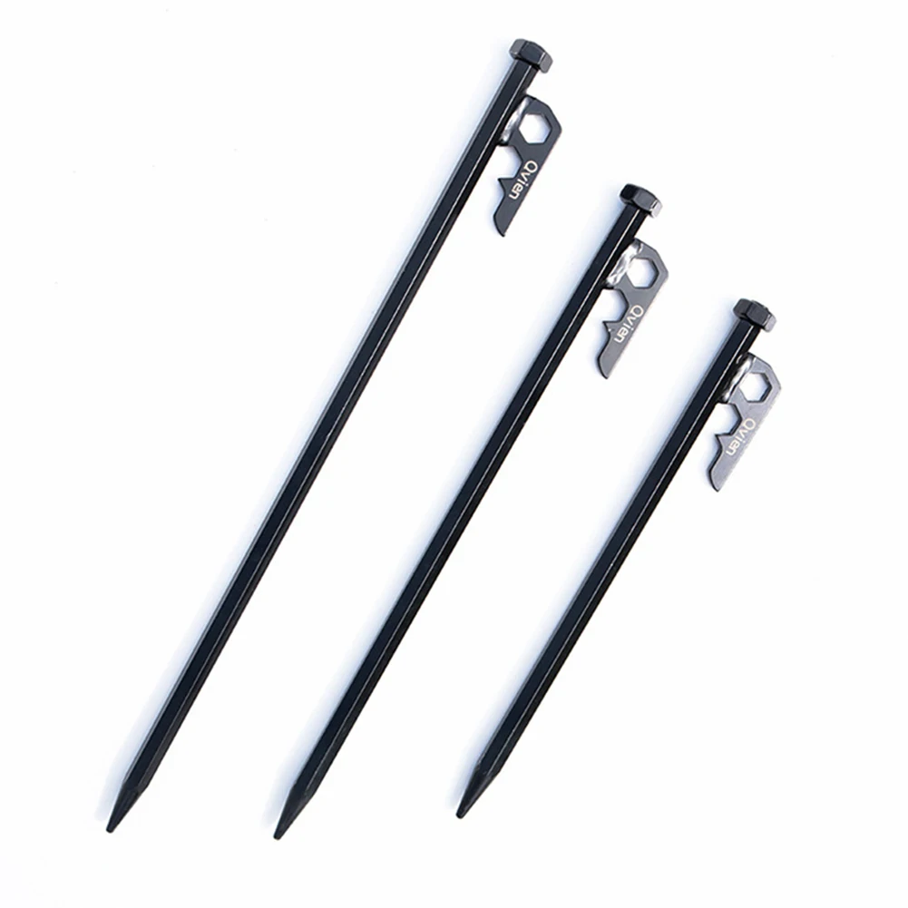 Qvien Camping Tent Pegs Tent Nails Hardened Carbon Steel Garden Stakes Ground Nail Heavy Duty for Camping Tent 20/25/30cm
Qvien Camping Tent Pegs Tent Nails Hardened Carbon Steel Garden Stakes Ground Nail Heavy Duty for Camping Tent 20/25/30cm