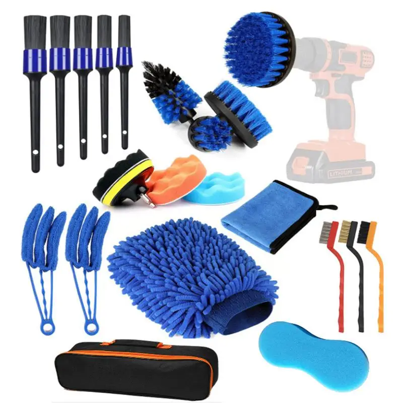 Detailing Brush Set Car Cleaning Brushes Power Scrubber Drill Brush For Car Leather Air Vents Rim Cleaning Dirt Dust Clean Tools
Detailing Brush Set Car Cleaning Brushes Power Scrubber Drill Brush For Car Leather Air Vents Rim Cleaning Dirt Dust Clean Tools