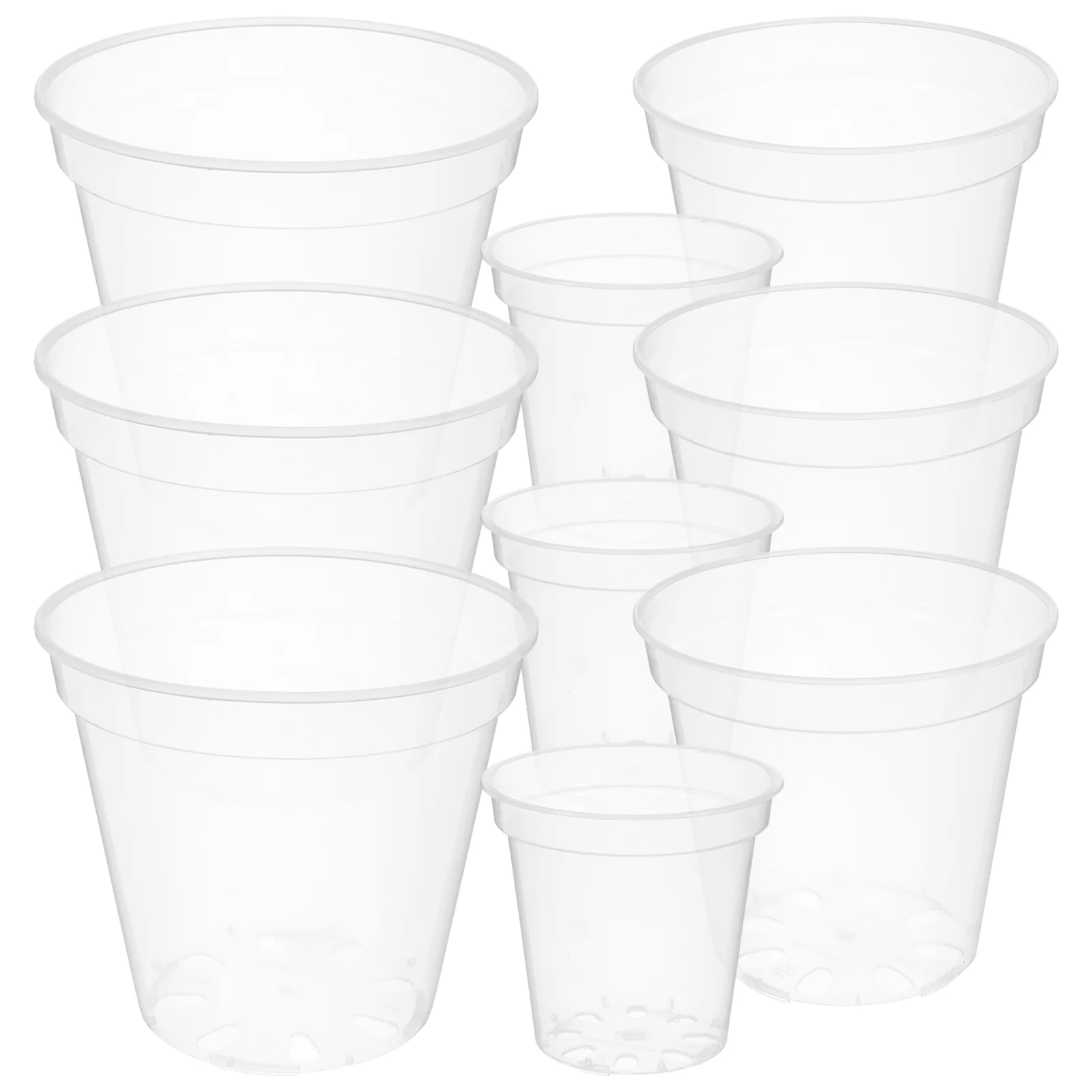 9 Pcs Garden Pots Orchid Orchids Indoor Drainage Holes Plastic Containers Outdoor Clear
9 Pcs Garden Pots Orchid Orchids Indoor Drainage Holes Plastic Containers Outdoor Clear