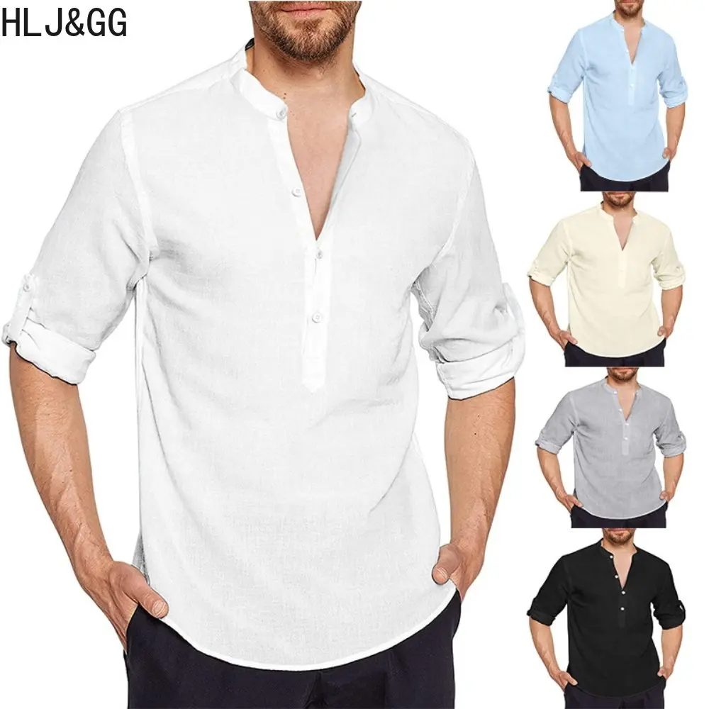 HLJ&GG Fashion Solid Color Shirts for Man Casual Male Cotton Linen Short Sleeve Blouse Handsome Lapel Men Shirt 2023 Summer New
HLJ&GG Fashion Solid Color Shirts for Man Casual Male Cotton Linen Short Sleeve Blouse Handsome Lapel Men Shirt 2023 Summer New
