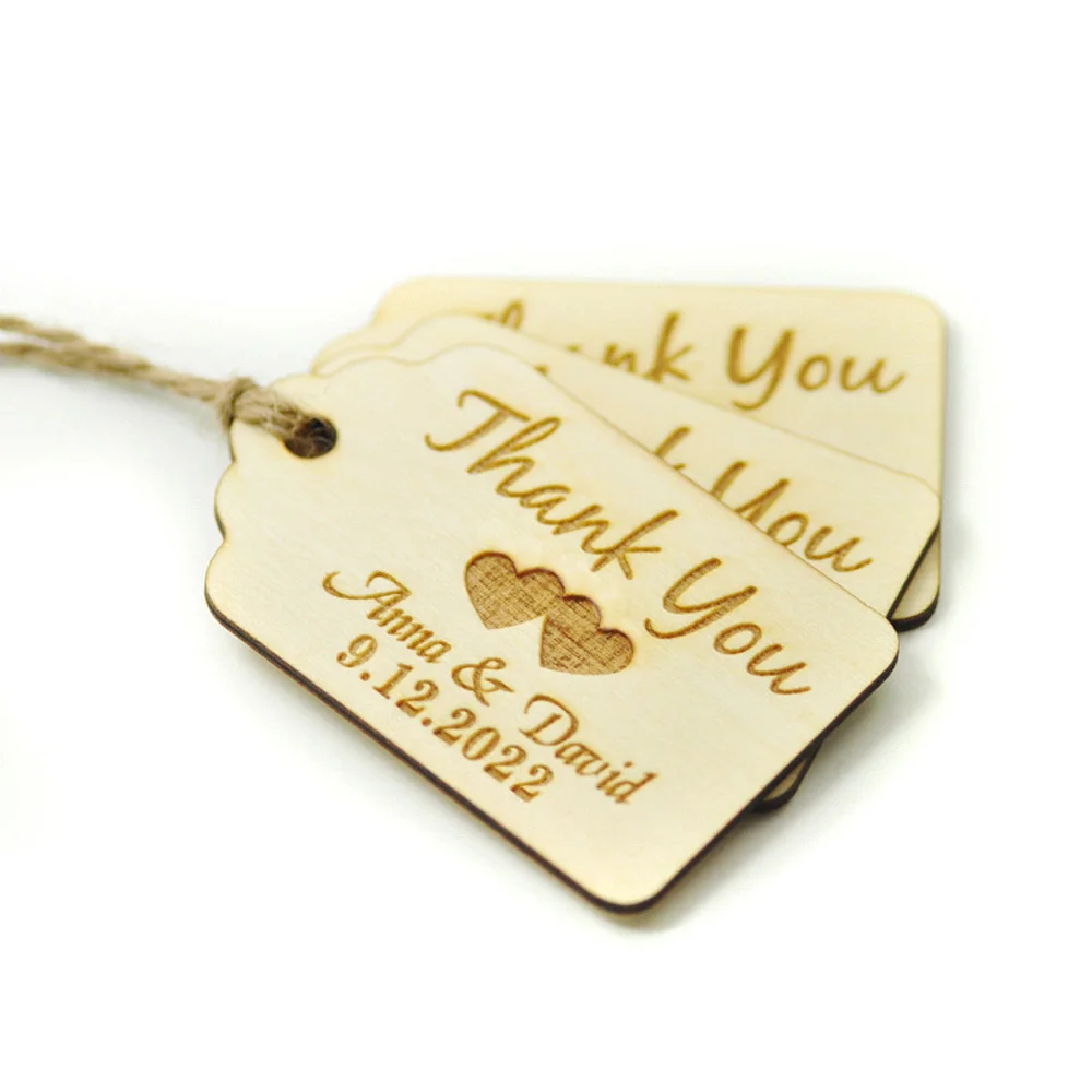 Personlized Engraved Wooden Tags Wedding Favor Tags Custom Name & Date Thank You Tags Bride Shower Weding Party Decor Favors
Personlized Engraved Wooden Tags Wedding Favor Tags Custom Name & Date Thank You Tags Bride Shower Weding Party Decor Favors