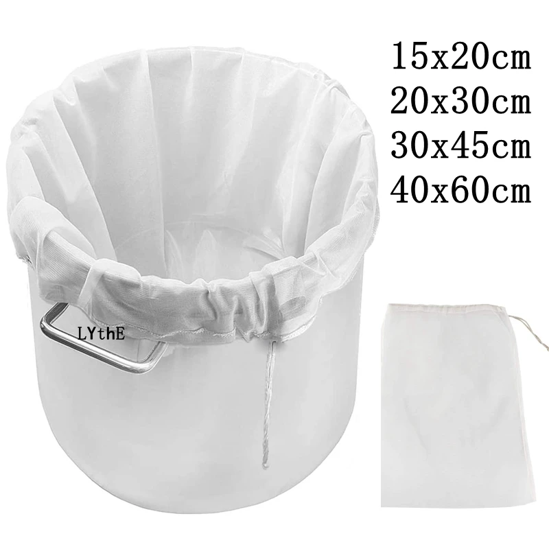 Beer Homebrew Filter Bag for Brewing Reusable Kitchen Food Filter Bags Strainer Fine Mesh Bag for Beer Nut Milk Juice Filters
Beer Homebrew Filter Bag for Brewing Reusable Kitchen Food Filter Bags Strainer Fine Mesh Bag for Beer Nut Milk Juice Filters