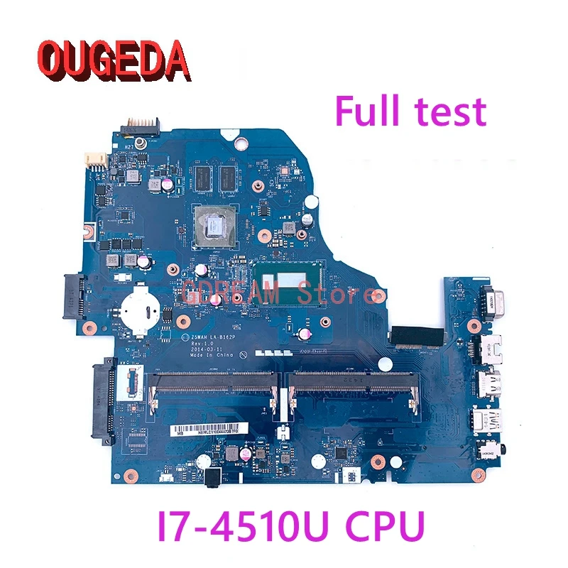 OUGEDA LA-B162P NBMRF11004 NBMLC11005 для Acer aspire E1-572 E1-572G, материнская плата для ноутбука I7-4510U CPU HM86 820M GPU DDR3L, протестирована
OUGEDA LA-B162P NBMRF11004 NBMLC11005 для Acer aspire E1-572 E1-572G, материнская плата для ноутбука I7-4510U CPU HM86 820M GPU DDR3L, протестирована