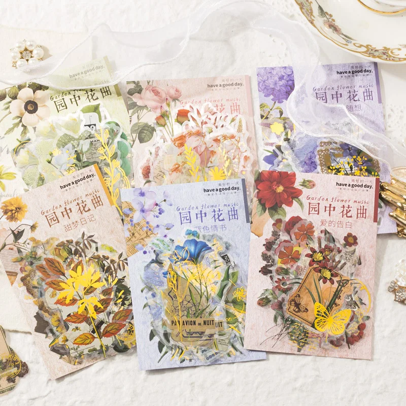 30pcs Garden Flower Music Series Gold Sticker Fresh Plants Decorative Scrapbooking Material Label Diary Phone Journal Planner
30pcs Garden Flower Music Series Gold Sticker Fresh Plants Decorative Scrapbooking Material Label Diary Phone Journal Planner