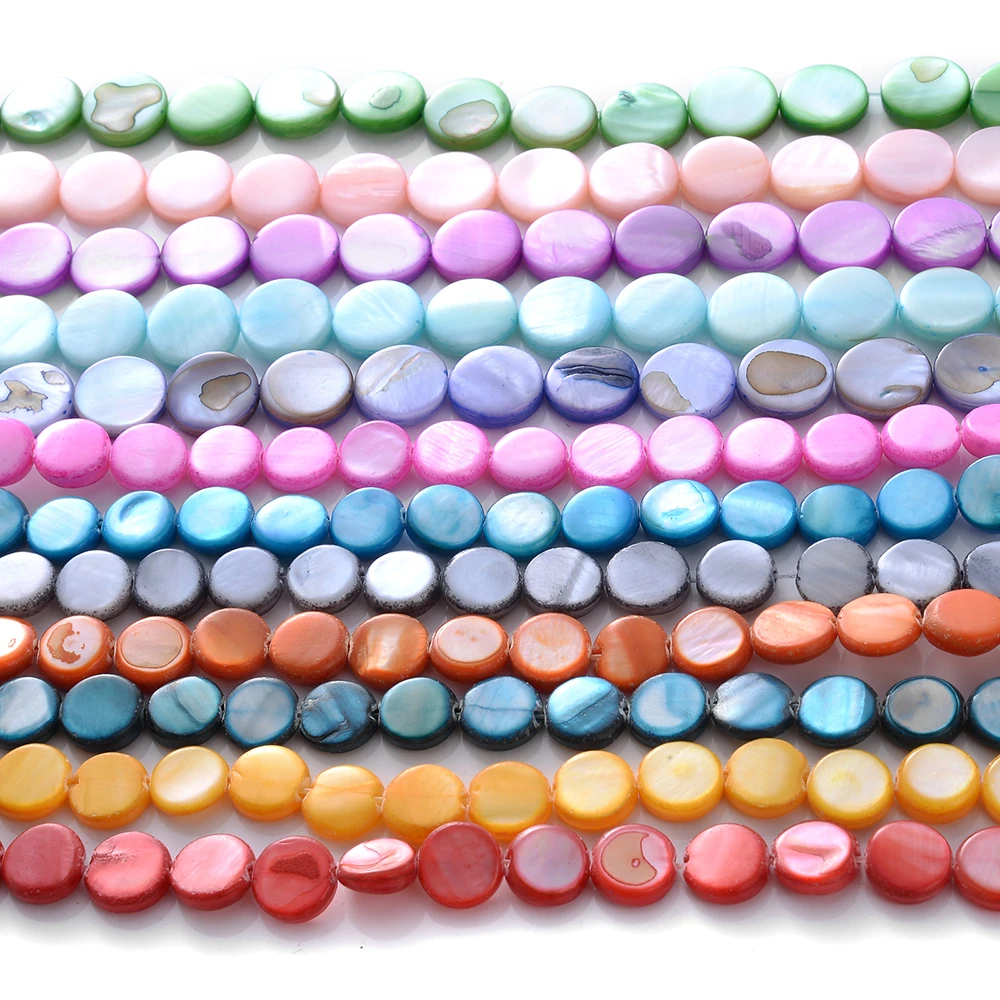 Colorful Natural Mother of Pearl Shell Flat Loose Spacer Beads For Jewelry Making DIY Bracelet Necklace Handmade15''
Colorful Natural Mother of Pearl Shell Flat Loose Spacer Beads For Jewelry Making DIY Bracelet Necklace Handmade15''