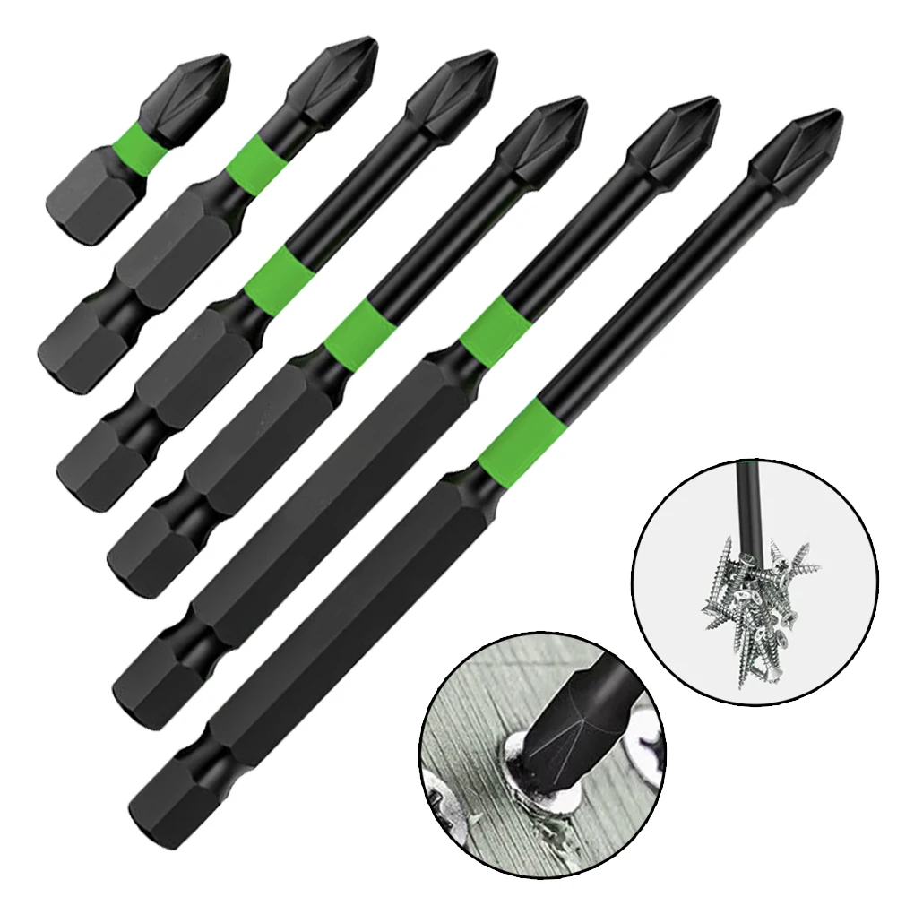 6pcs Magnetic Batch Head Impact Strong Cross PH2 High Hardness Screwdriver Bits 60/70/90mm Anti Non-slip WaterProof Bits
6pcs Magnetic Batch Head Impact Strong Cross PH2 High Hardness Screwdriver Bits 60/70/90mm Anti Non-slip WaterProof Bits
