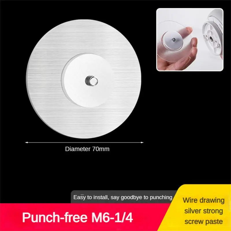 

Screw Paste Hook Inch M6 Waterproof Strong Fixed Non-punch 1/4 Inch Interface Nail-free Install Accessory Screw Patch Punch-free