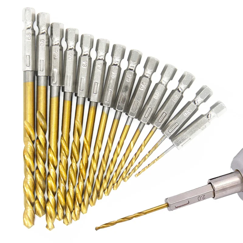 Drill Hexagonal Hex High 5/13pcs 1/4 Twist Drill Coated Shank Set 1.5mm-6.5mm Titanium Steel Handle Bit Speed
Drill Hexagonal Hex High 5/13pcs 1/4 Twist Drill Coated Shank Set 1.5mm-6.5mm Titanium Steel Handle Bit Speed