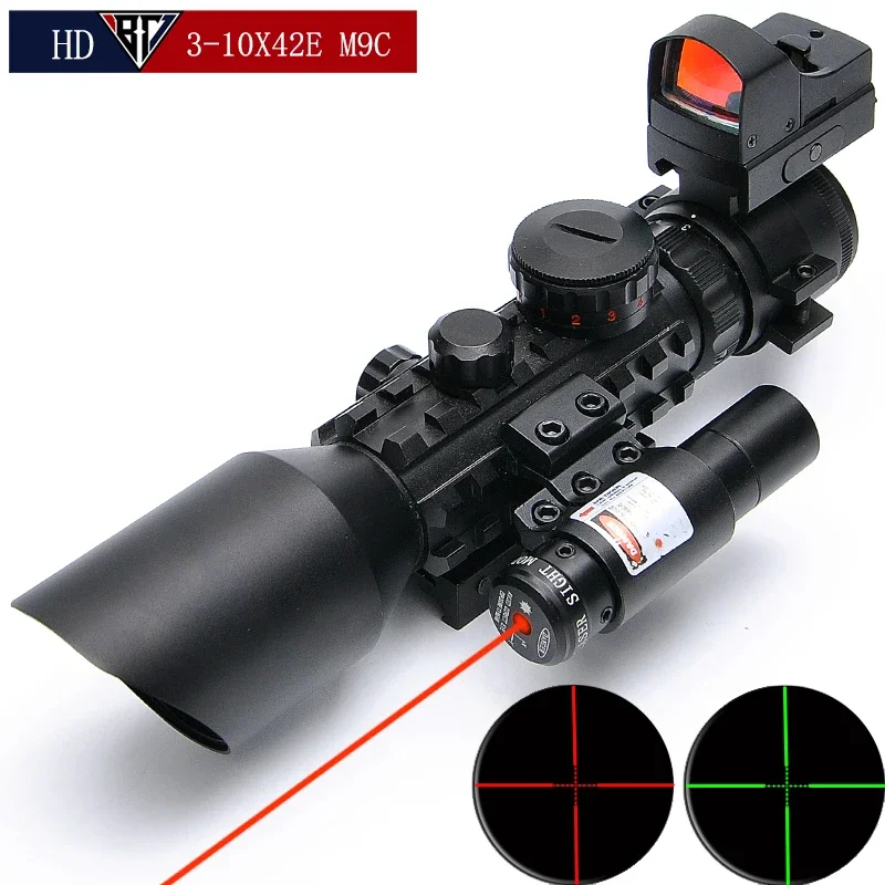 3-10X42E M9C Red Dot Sight Wide-field Riflescope Birdwatching Rifle Scope for Hunting QD AR Sight .223 5.56 .308 7.62
3-10X42E M9C Red Dot Sight Wide-field Riflescope Birdwatching Rifle Scope for Hunting QD AR Sight .223 5.56 .308 7.62