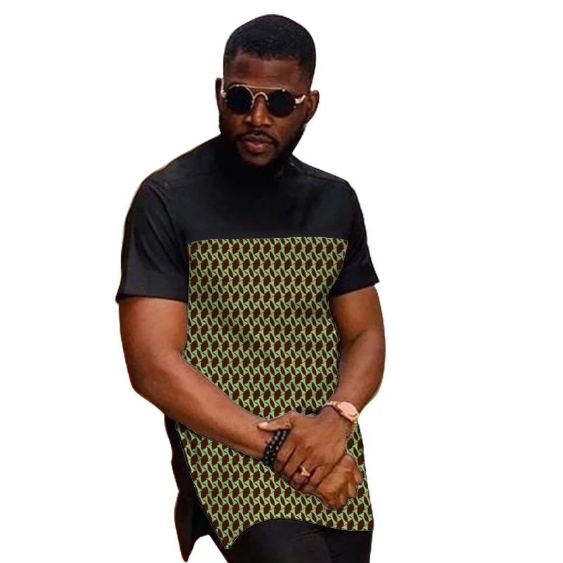African fashion men's summer shirts Ankara tops patchwork black dashiki African party wear
African fashion men's summer shirts Ankara tops patchwork black dashiki African party wear