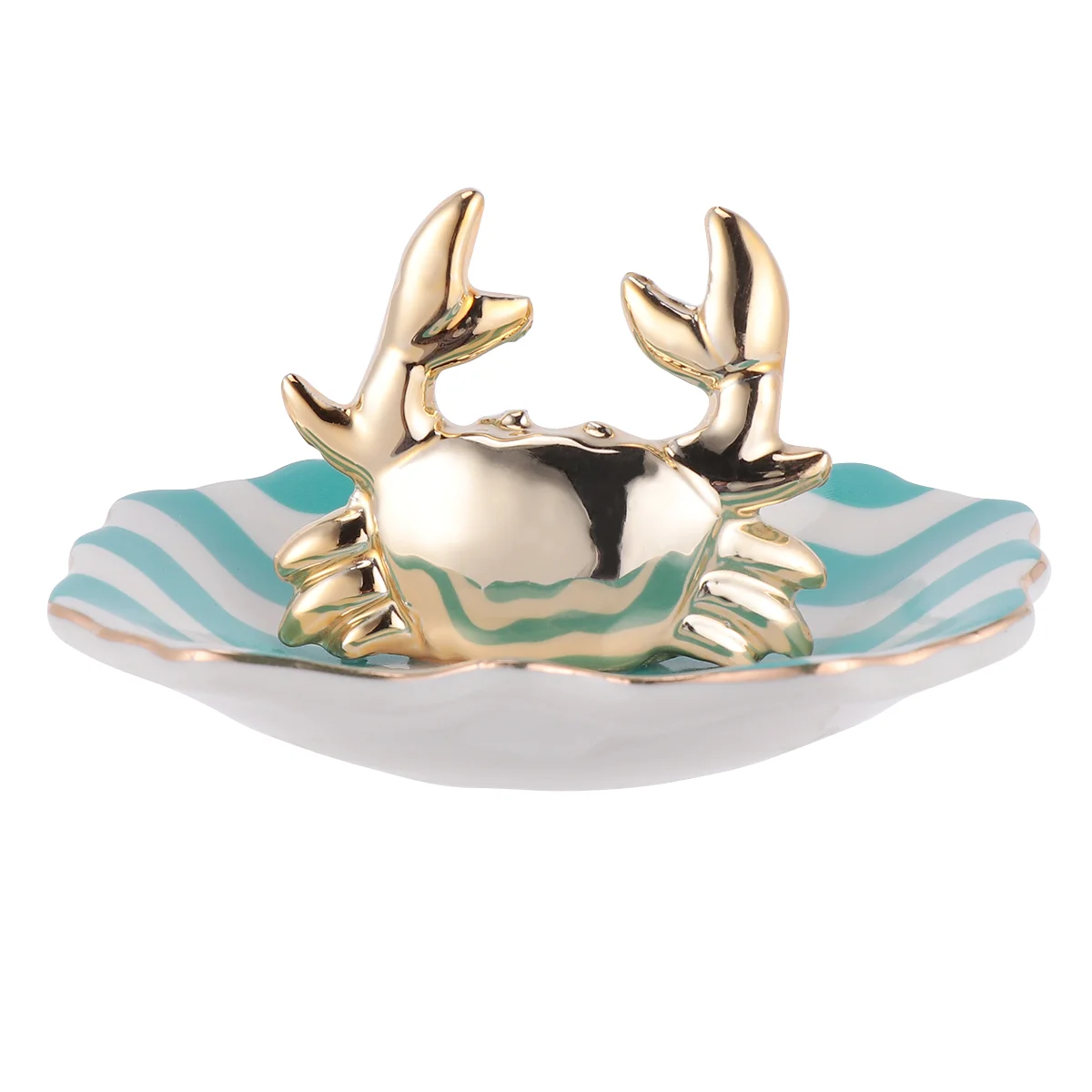 Fashion Jewelry Plate Ceramic Ring Holder Simple Jewelry Trinket Organizer Stand Tray Plate (Blue Crab, Assorted Color)
Fashion Jewelry Plate Ceramic Ring Holder Simple Jewelry Trinket Organizer Stand Tray Plate (Blue Crab, Assorted Color)