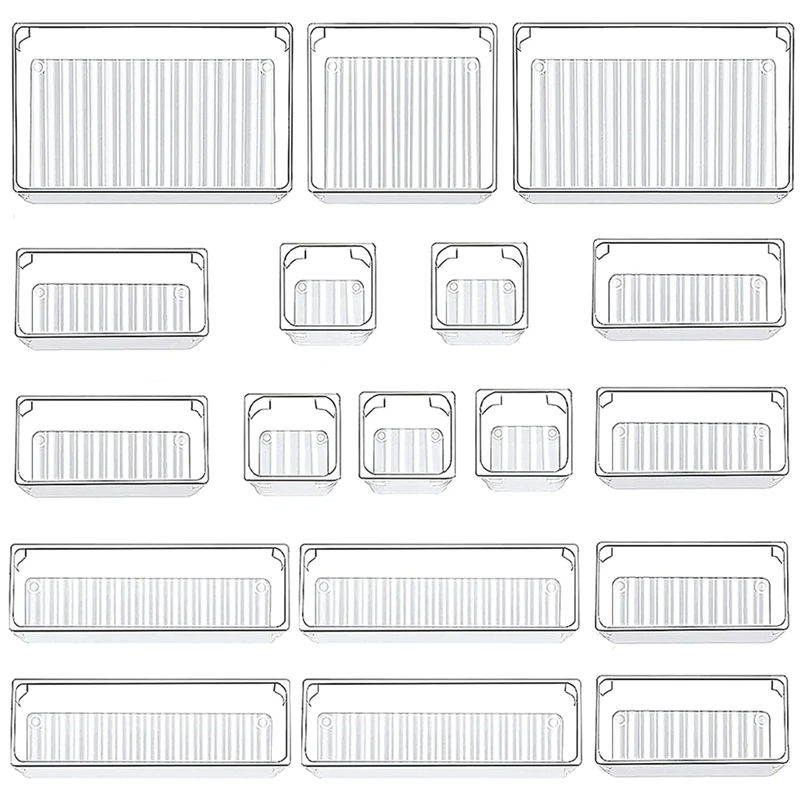 18 Pcs Drawer Storage System Multi-Size Drawer Manager Transparent Makeup Storage Drawer For Office Computer Desktop
18 Pcs Drawer Storage System Multi-Size Drawer Manager Transparent Makeup Storage Drawer For Office Computer Desktop