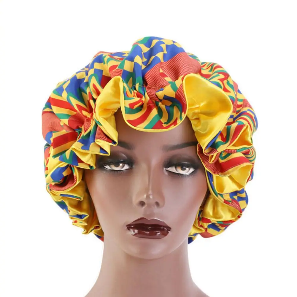 Satin Bonnet Double Layer Printd Pattern Reversible Night Sleeping Bonnet Cap for Home Use
Satin Bonnet Double Layer Printd Pattern Reversible Night Sleeping Bonnet Cap for Home Use