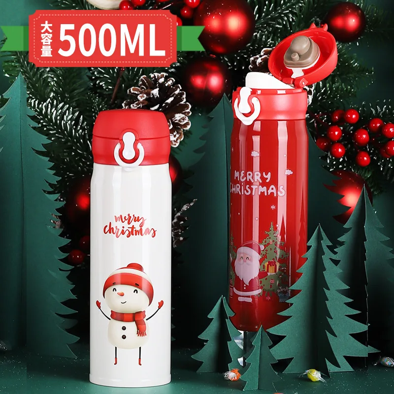 Winter new Christmas gift Christmas thermos cup accompanying stainless steel cup couple student portable tea cup
Winter new Christmas gift Christmas thermos cup accompanying stainless steel cup couple student portable tea cup