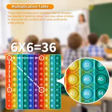 Montessori Multiplication Table 100 Digital Table Math Toys Fidget Learning Educational Toys Teaching Aids for Kids Over 5 Years