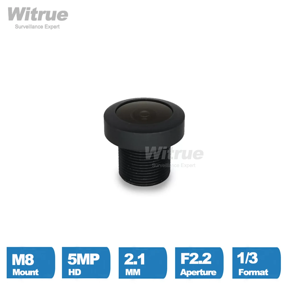 Объектив Witrue WI2120B-M8-10 2.1 мм 5МП для видеонаблюдения
Объектив Witrue WI2120B-M8-10 2.1 мм 5МП для видеонаблюдения