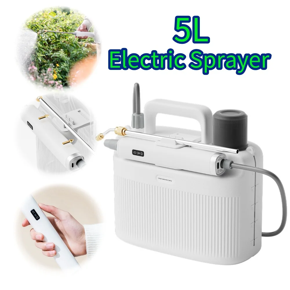 5L Irrigation Sprinkler Plastic Knapsack Plant Mist Spray Box 2200mAh Portable Adjustable Nozzle Multipurpose Garden Accessories
5L Irrigation Sprinkler Plastic Knapsack Plant Mist Spray Box 2200mAh Portable Adjustable Nozzle Multipurpose Garden Accessories