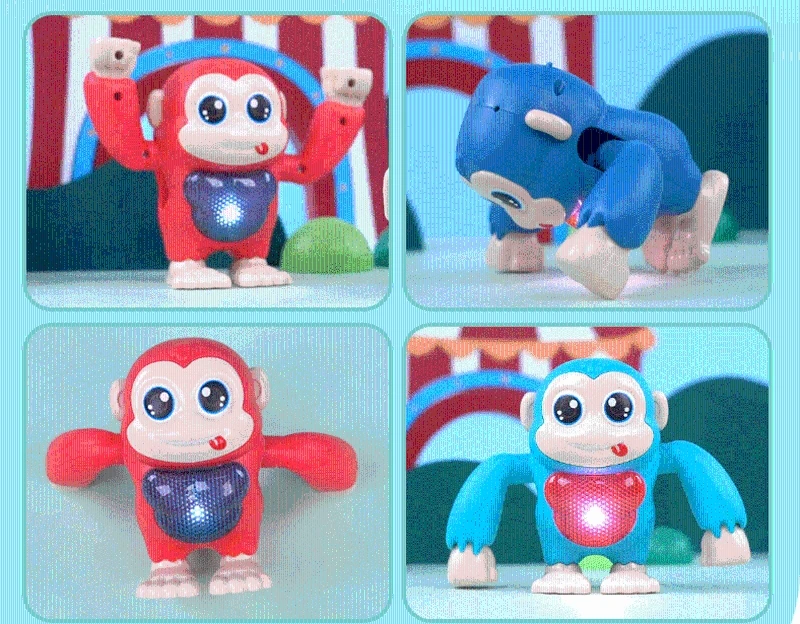 Dancing & Glow Monkey Baby Toy with Lights & Sounds Voice-Activated Toy Electric Flipping Monkey Toy Gift for Boys Girls
Dancing & Glow Monkey Baby Toy with Lights & Sounds Voice-Activated Toy Electric Flipping Monkey Toy Gift for Boys Girls