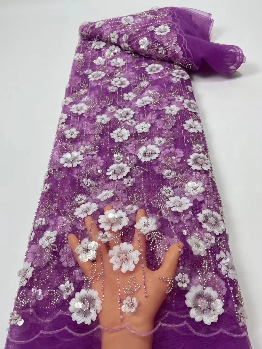 Latest Sequin African Organza Lace Fabric 2022 High Quality Nigerian Party French Tulle Lace Fabric Embroidered With Beads
Latest Sequin African Organza Lace Fabric 2022 High Quality Nigerian Party French Tulle Lace Fabric Embroidered With Beads