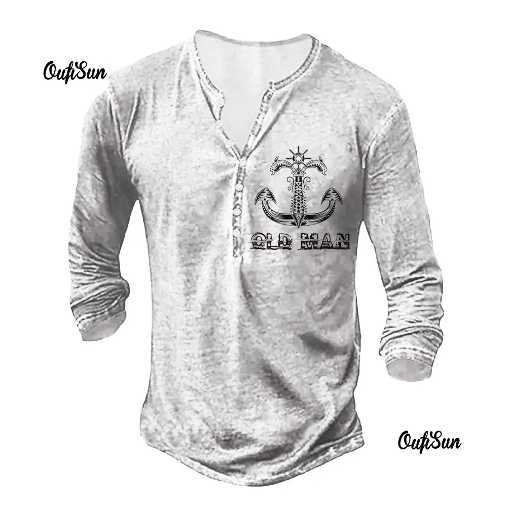 Vintage T Shirt For Men Henley Shirts Old Man Sweatshirts Oversized Long Sleeve Tops Fall Winter Clothe Men Streetwear Male Tees
Vintage T Shirt For Men Henley Shirts Old Man Sweatshirts Oversized Long Sleeve Tops Fall Winter Clothe Men Streetwear Male Tees