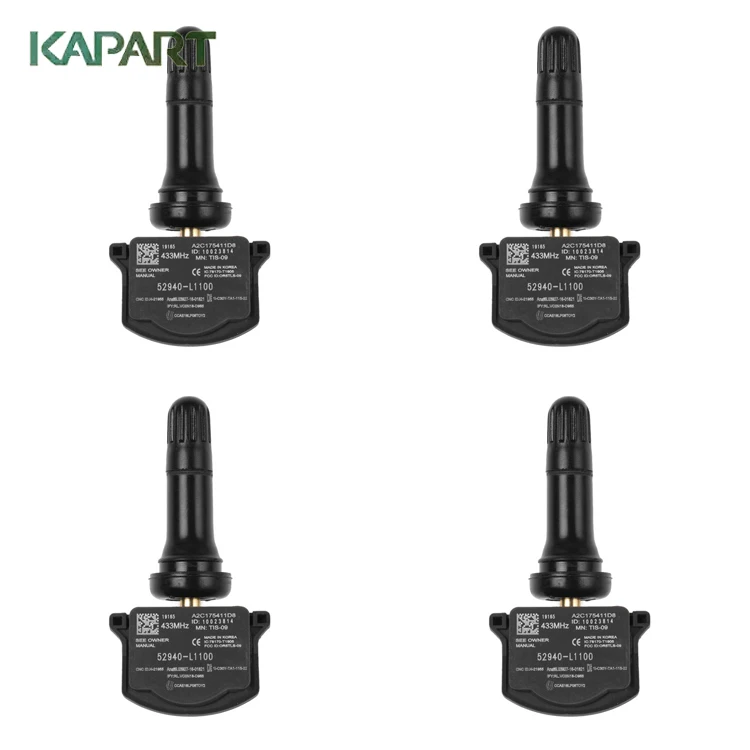 4 PIECES 52940-L1100 for Hyundai Sonata DN8 Kia Seltos 2019-2020 Car TPMS Tire Pressure Sensor Monitor 433mhz
4 PIECES 52940-L1100 for Hyundai Sonata DN8 Kia Seltos 2019-2020 Car TPMS Tire Pressure Sensor Monitor 433mhz