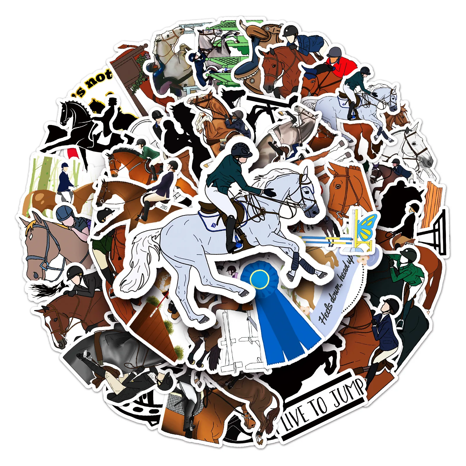 10/30/50PCS Equestrian Graffiti Stationery Stickers Cartoon Sports DIY Phone Case Luggage Helmet Guitar PVC Decals for Kids Toys
10/30/50PCS Equestrian Graffiti Stationery Stickers Cartoon Sports DIY Phone Case Luggage Helmet Guitar PVC Decals for Kids Toys