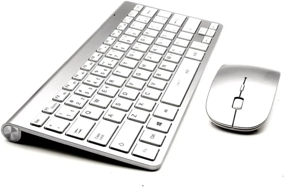 

Kit e Mouse sem Fio USB 2.4Ghz Wireless 10m Super Compact ABNT2 Computador Notebook