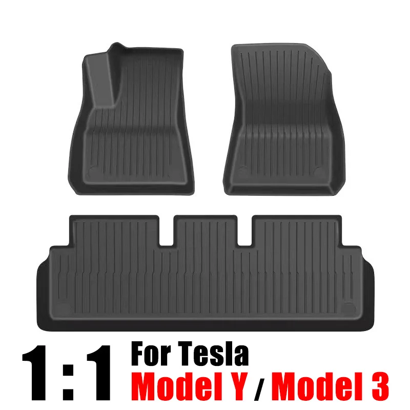 TPE Car Floor Mat For Tesla Model Y/ Model 3 1:1, Fully Surrounded Waterproof Non-slip Mats For Tesla, Modified Car Accessories
TPE Car Floor Mat For Tesla Model Y/ Model 3 1:1, Fully Surrounded Waterproof Non-slip Mats For Tesla, Modified Car Accessories