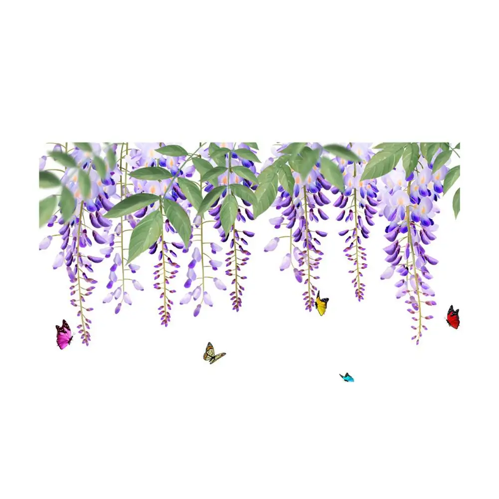 3PCS/Set Wisteria Flowers Diy Wall Stickers Romantic Wallpaper Wall Mural For Living Room Bedroom Home Decor Dropshipping
3PCS/Set Wisteria Flowers Diy Wall Stickers Romantic Wallpaper Wall Mural For Living Room Bedroom Home Decor Dropshipping