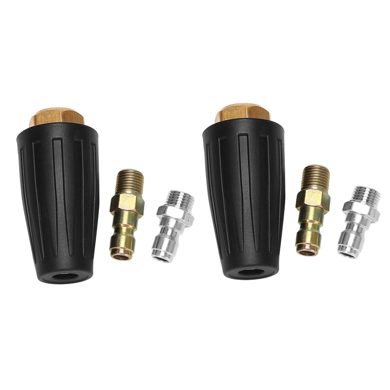 2X Pressure Washer Rotating Spray Turbo Nozzle Universal 3,000 Psi, 3.0 Orifice, 3.0 Gpm (Black Turbo Spray Nozzle)
2X Pressure Washer Rotating Spray Turbo Nozzle Universal 3,000 Psi, 3.0 Orifice, 3.0 Gpm (Black Turbo Spray Nozzle)