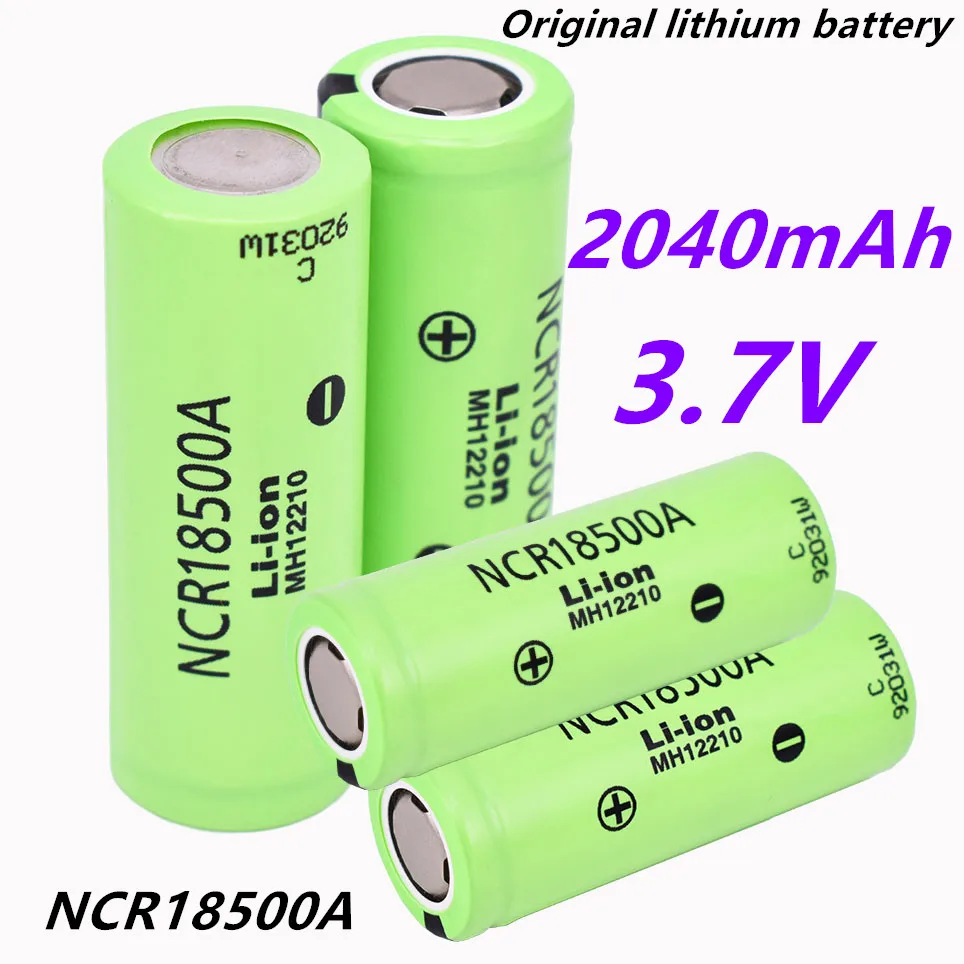 New High Quality 18500a 3.7V NCR 18500 2040mAh 100% Original For 3.6 V Battery for Toy Flashlight Ect
New High Quality 18500a 3.7V NCR 18500 2040mAh 100% Original For 3.6 V Battery for Toy Flashlight Ect