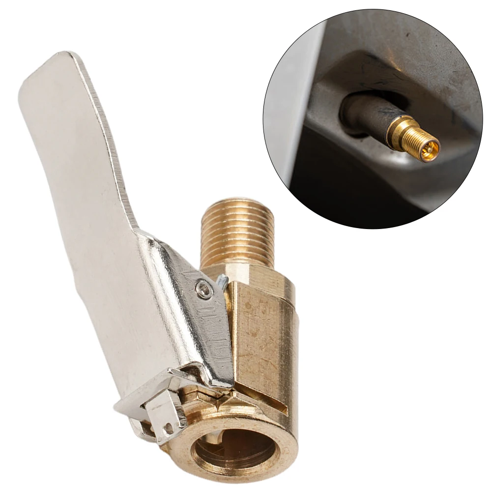 1PC Car Tire Air Bicycle Inflator Pump Valve Connector 8MM Clip-on Adapter Car Brass Tyre Wheel Valve Inflatable Pump Tool Parts
1PC Car Tire Air Bicycle Inflator Pump Valve Connector 8MM Clip-on Adapter Car Brass Tyre Wheel Valve Inflatable Pump Tool Parts