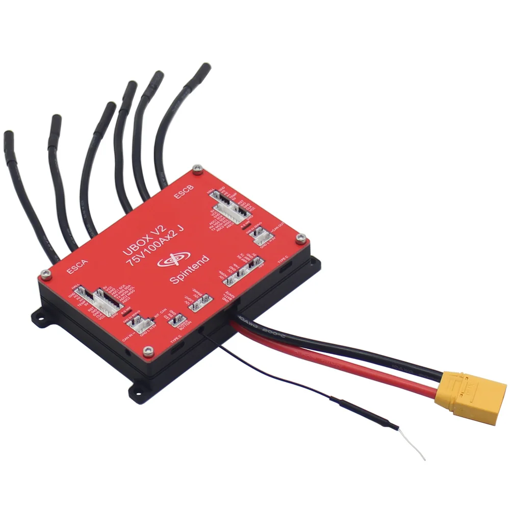 75V 200A Dual Motor Controller Ubox V2 J Base On 75V 300A VESC for DIY Skateboard Electric Escooter Ebike Robots
75V 200A Dual Motor Controller Ubox V2 J Base On 75V 300A VESC for DIY Skateboard Electric Escooter Ebike Robots