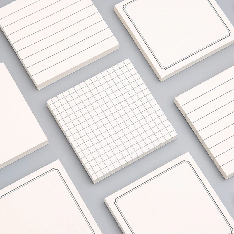 80 Sheets Sticky Notes Self-Adhesive Note Paper Simple Style Plaid Message Memo Pad Kawaii Stationery Notepad Office Supplies
80 Sheets Sticky Notes Self-Adhesive Note Paper Simple Style Plaid Message Memo Pad Kawaii Stationery Notepad Office Supplies