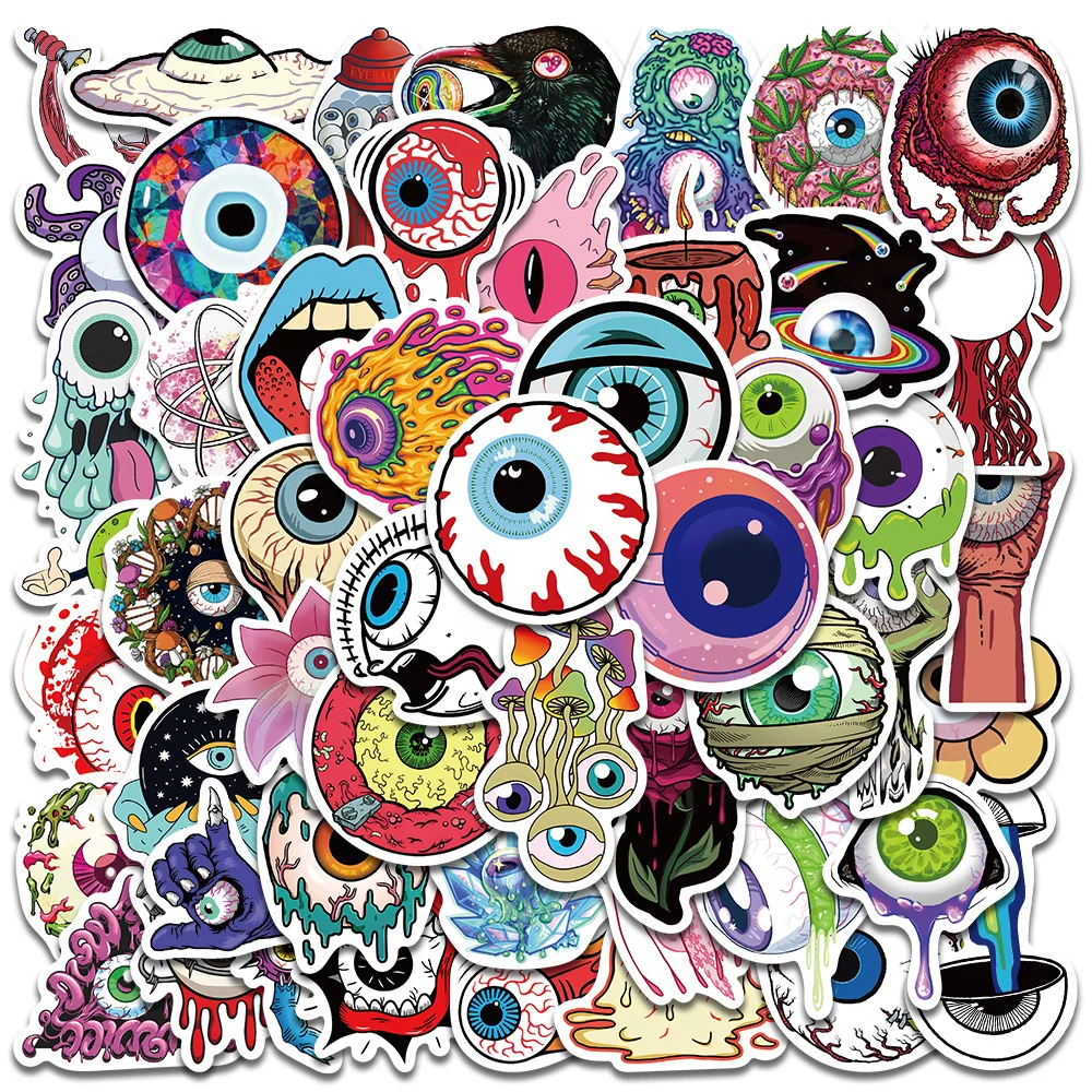 10/50pcs Punk Gothic Cartoon Evil Eyes Stickers For Laptop Guitar Phone Cup Decor Waterproof Graffiti Bicycle Car Decals
10/50pcs Punk Gothic Cartoon Evil Eyes Stickers For Laptop Guitar Phone Cup Decor Waterproof Graffiti Bicycle Car Decals