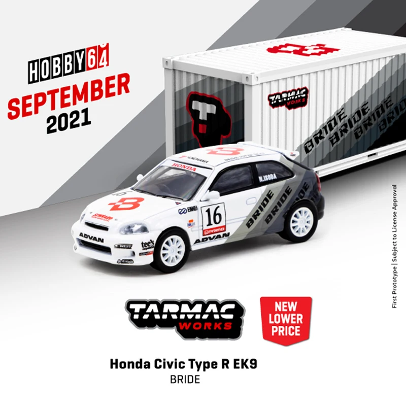 Tarmac Works 1:64 Model Car Honda Civic Type R EK9 Alloy Die-cast Vehicle Display Gifts
Tarmac Works 1:64 Model Car Honda Civic Type R EK9 Alloy Die-cast Vehicle Display Gifts