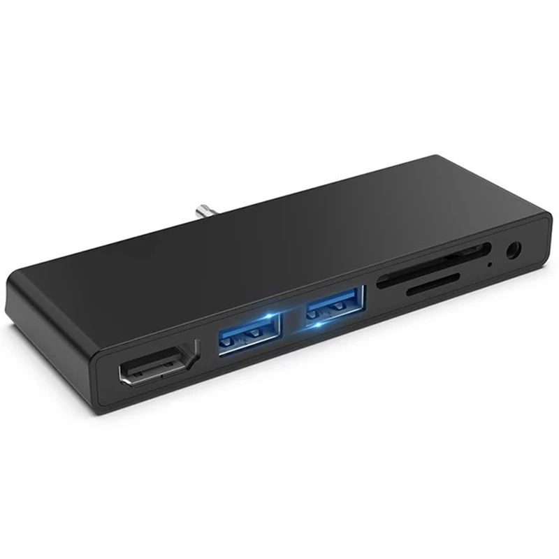 Адаптер для Surface Go, адаптер 6 в 2 USB C с 4K USB C на HDMI,2 порта USB 3.0, разъем для наушников 3,5 мм, устройство для чтения карт SD/TF
Адаптер для Surface Go, адаптер 6 в 2 USB C с 4K USB C на HDMI,2 порта USB 3.0, разъем для наушников 3,5 мм, устройство для чтения карт SD/TF