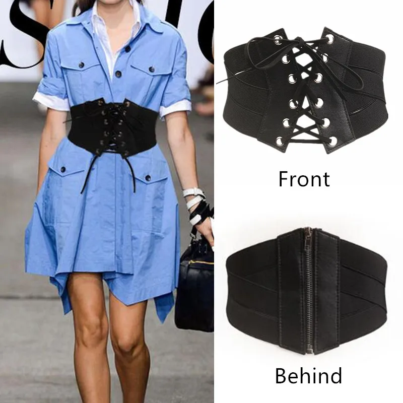 Women Corset Belt Female Fashion Dress Waistbands Lady Zipper Cummerbunds Girls Elastic Stretch Waist Belts
Women Corset Belt Female Fashion Dress Waistbands Lady Zipper Cummerbunds Girls Elastic Stretch Waist Belts