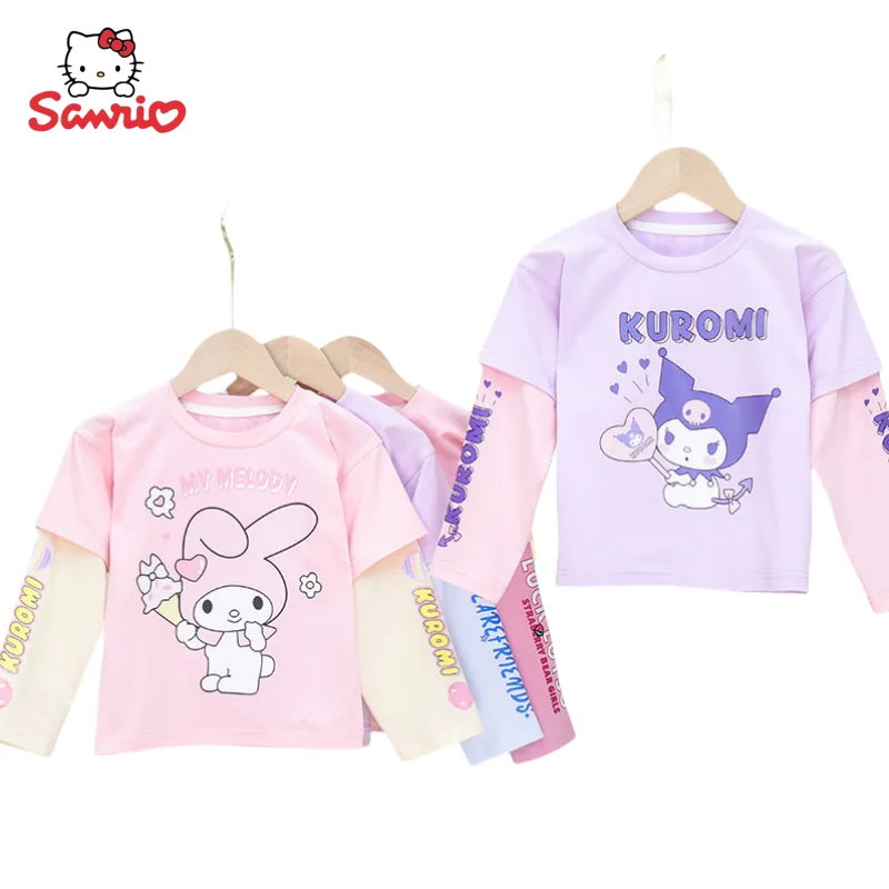Аниме милая детская футболка с длинным рукавом Cinnamoroll my Melody Sanrio с героями мультфильмов креативная кавайная Персонализированная имитация из двух частей в подарок
Аниме милая детская футболка с длинным рукавом Cinnamoroll my Melody Sanrio с героями мультфильмов креативная кавайная Персонализированная имитация из двух частей в подарок