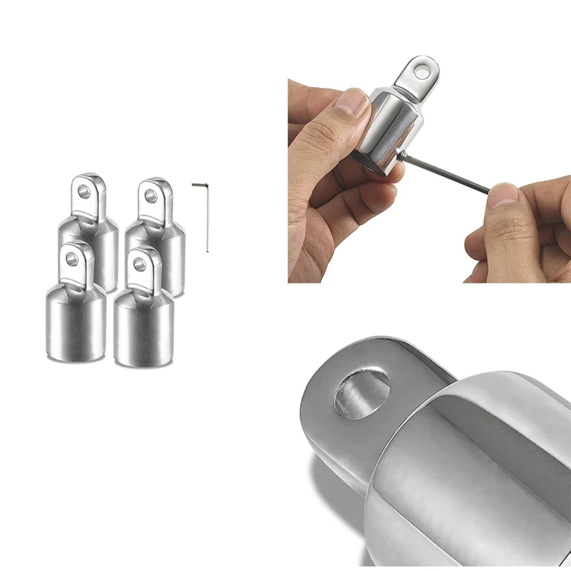 Hot Bimini Top Eye End Cap Fits OD Round Tubing, With An L Shape Hex Wrench, 316 Stainless Steel,(4 Pack)
Hot Bimini Top Eye End Cap Fits OD Round Tubing, With An L Shape Hex Wrench, 316 Stainless Steel,(4 Pack)