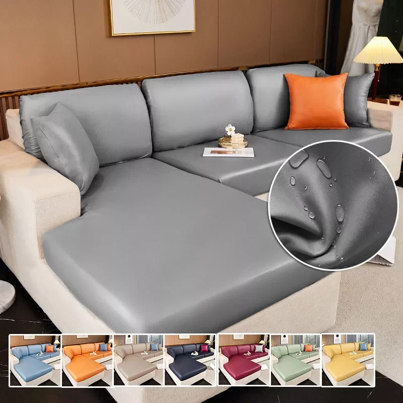 Dustproof PU Leather Sofa Seat Cushion Cover Anti-dirty Slipcover Seat Protector Corner L-shaped Sofa Covers 1/2/3/4
Dustproof PU Leather Sofa Seat Cushion Cover Anti-dirty Slipcover Seat Protector Corner L-shaped Sofa Covers 1/2/3/4
