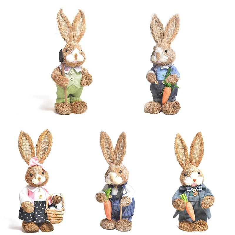 Artificial Straw Bunny Home Garden Rabbit Decoration Ornament Easter Theme Party Decor Easter Party Supplies
Artificial Straw Bunny Home Garden Rabbit Decoration Ornament Easter Theme Party Decor Easter Party Supplies